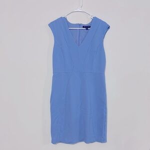 Brooks Brothers Elegant Light Blue Sleeveless Dress Size 12